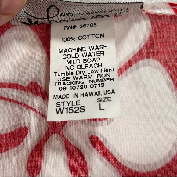 Paunani Hibiscus Sleeveless Mock Wrap Tie Front Midi Hawaiian Sarong Dress - Picture 4 of 10